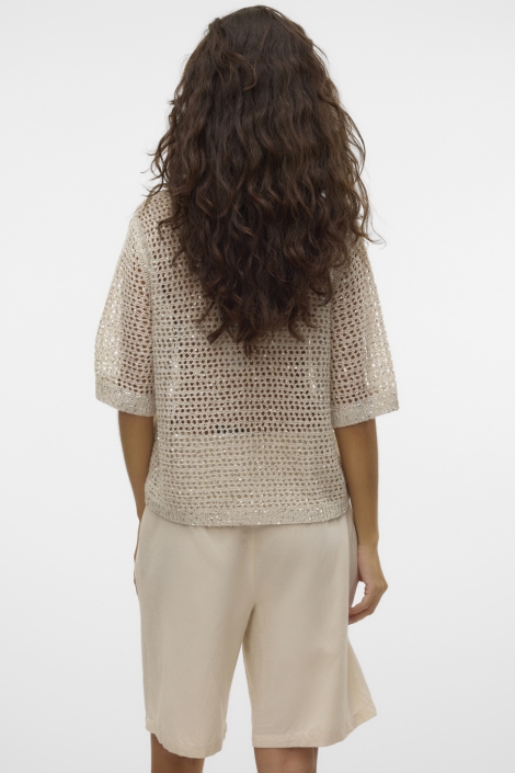 Vero Moda vmleilani glitter 2/4 poloneck card